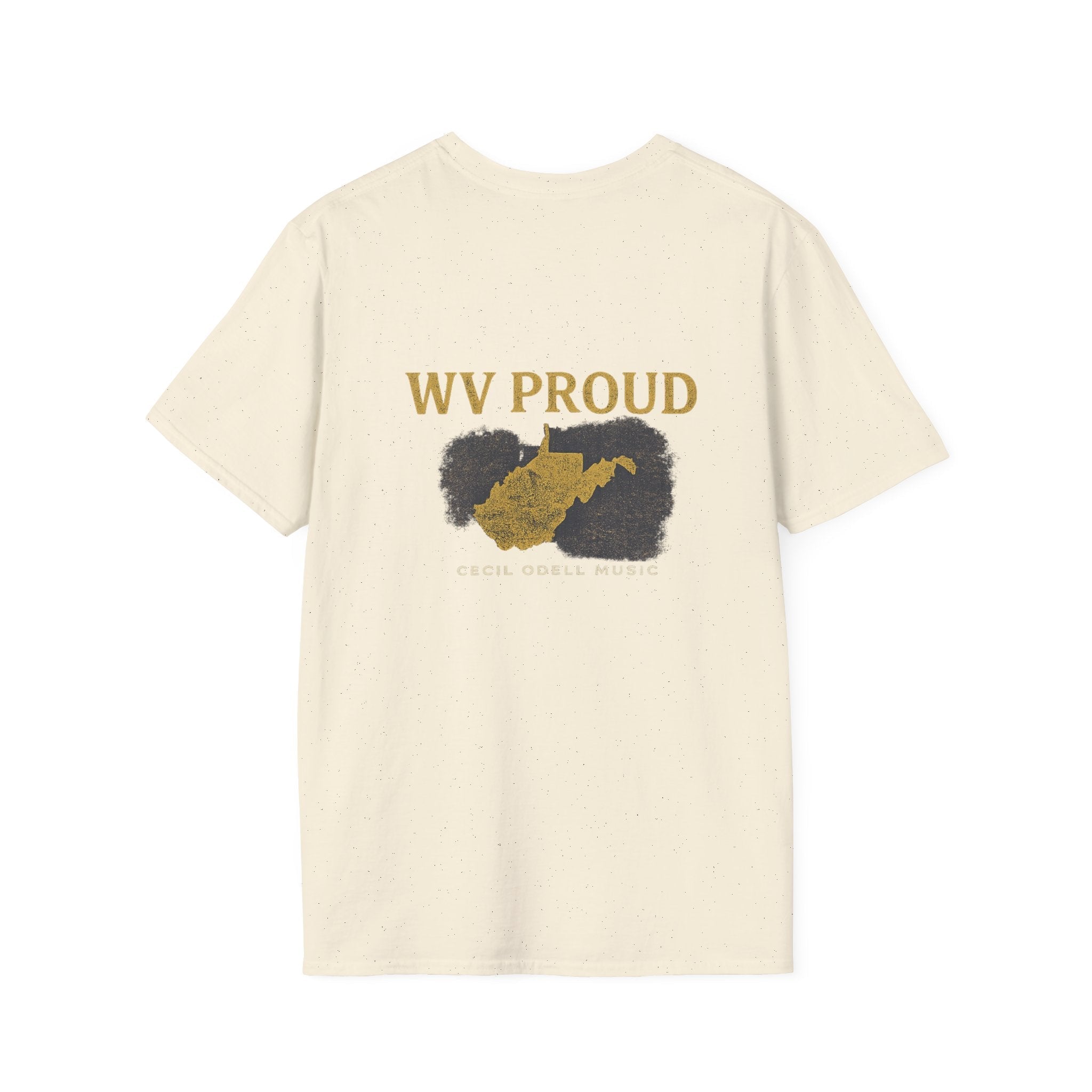 WV Proud T-Shirt: West Virginia State Outline Tee - Cecil Odell Music
